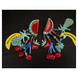 DUPE "Lunch At The Ritz" Fruit Dangle Earrings