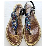 Sz 8 Sam Edelman Gabrielle Beaded Thong sandals