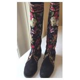 Sz 8 Warren Edwards Mongo Longo Black Suede