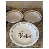 (3) Large Salad/Pasta Bowls 9"& 12ï¿½