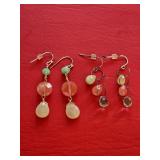 (2) Pr Moonstone Drop Earrings