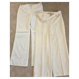(2) Sz 10 White House Black Market Wide Leg Pants