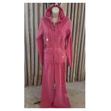 Sz L Twisted Heart 2 Pc set Pink Tracksuit