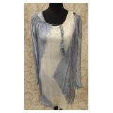 Scandal Italy Silk Blouse & Sequin Tank