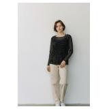 Lynn Ritchie Silver Black Top & Tank Sz MD