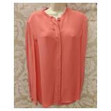Sz Med Eli Tahari Coral Blouse