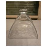 VTG Glass Pyramid Shaped Food Cover