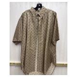 Sz: XL Jim Thompson Silk Menï¿½s Brown Shirt