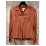 Cache Goat Suede Coral Ladies Coat Size 8