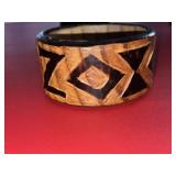 Rolley Clark Hand Carved Wooden Bracelet from