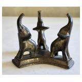 3" Solid Brass Elephant Stand or Orb Holder