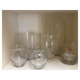 (6) Assorted Glass Vases
