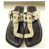 Sz 7.5 Donald J Plinners Platform Sandals