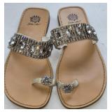 Sz 8 Yellow Box Rhinestone Embellished