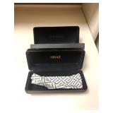 (2)  Versace Designer Black Snap Closed