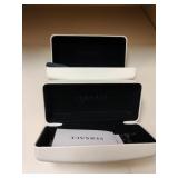 (2)  Versace Designer White Snap Closed