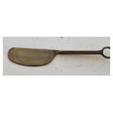 Vtg Brass Cheese Spreader