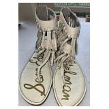 Sz 8 Sam Edelman Griffen Fringe Gladiator thong