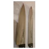 (2) Vintage LC Germain Rostfrei Edelstahl Acier