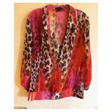 Sz 8 Simon Chang Sheer Long Sleeve