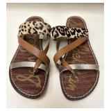 Sz 8 Sam Edelman Gael Leopard Print and Brown