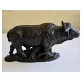 Very Heavy Solid Bronze Water Buffalo