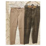 (2prs) NYDJ Brown Jeans Sz 6