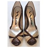 SZ 7.5 Nina Striped Glitter D