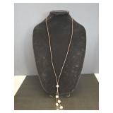 Leather & Pearl Necklace