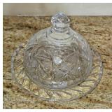 Crystal Butter/Cheese Dish