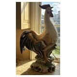 30"x 18" Large Hand Painted Ceramic Rooster
