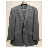 Sz: 40 58 7R  Mens Custom Made Plaid Stripe