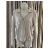 Sz M Emanuel Wool Camisole Top and Jacket with