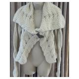 Sz M Anthropologie Sleeping on Snow cream/ivory