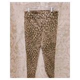 LIOR Paris Cheetah Pull on Jeans Sz 10