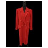 VTG Fleurette Red Cashmere Ladies Coat
