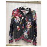 Sz: S, Johnny Was, Floral Quarter Zip Jacket