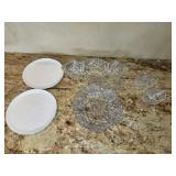 (2) White Trinket Dishes (2) Small Candy Dishes &
