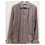 Sz: XL Sand Floral Long Sleeve Shirt