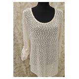 Cream Semi Sheer Sweater No tag