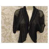 Joy Joy Short Sleeve Semi Sheer Cardigan Small