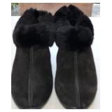 Sz 7-7.5 Black Suede La Canadienne Ankle Boots