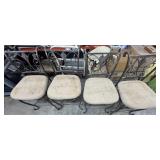 (4) 24" Bar Stools Metal