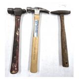 10 Oz Claw Hammer, VTG Tack & Ball Peen Hammers