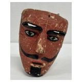 VTG Hand Carved & Painted Wooden Dance Mask