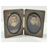 Antique Silver Plated Cased Photograph 4ï¿½x6ï¿½