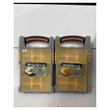 (2) Storage Cases, 15 Bin Portable Parts