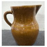 Brown Glaze StoneWare Jug Pitcher 7ï¿½