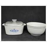 Large Serving Bowl & Lidded Casserole Dish