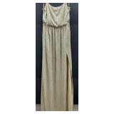 Champagne Colored Casual Cocktail Dress Size XS